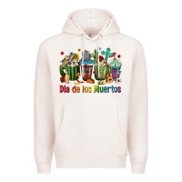 Pale Pink Mexican Dia De Los Muertos Coffee Cups Premium Hoodie - texasbilliewilder