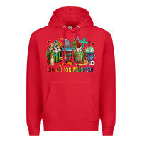 Red Mexican Dia De Los Muertos Coffee Cups Premium Hoodie - texasbilliewilder