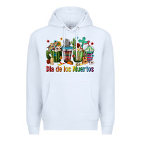 White Mexican Dia De Los Muertos Coffee Cups Premium Hoodie - texasbilliewilder