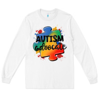 White autism advocate Long Sleeve Tee - MaliasSmallBusiness