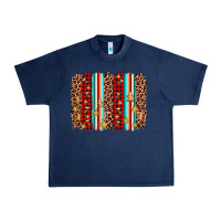 Navy christmas socks cookie leopard brushstroke Urban Heavy Tee - AdoDesignShop