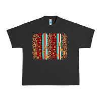 Pigment Black christmas socks cookie leopard brushstroke Urban Heavy Tee - AdoDesignShop