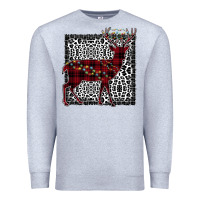Heather Grey Christmas Deer Premium Sweatshirt - Bettercallsaul