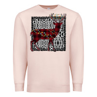 Pale Pink Christmas Deer Premium Sweatshirt - Bettercallsaul