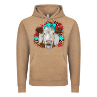 Vintage Coffee ribbon simmental leopard Vintage Hoodie - JahusDesignShop