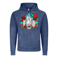 Vintage Denim ribbon simmental leopard Vintage Hoodie - JahusDesignShop