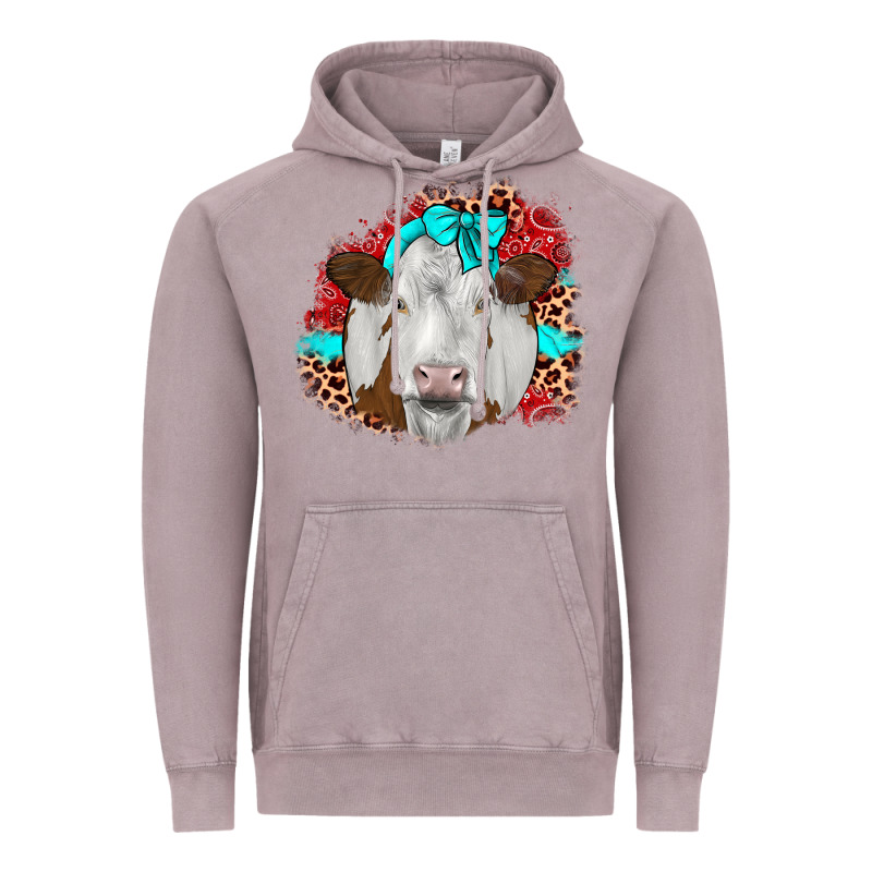Ribbon Simmental Leopard Vintage Hoodie by JahusDesignShop | Teevron