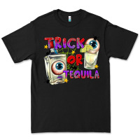 Black Trick or Tequila Premium Tee - texasbilliewilder