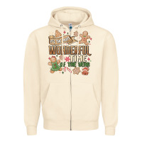 Sandshell wonderful time Zipper Hoodie - MaliasSmallBusiness
