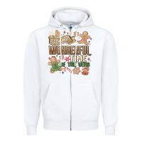 White wonderful time Zipper Hoodie - MaliasSmallBusiness