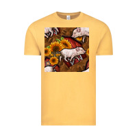Vintage Mustard pig and barn Vintage Tee - BundleAndBundleShop