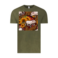 Vintage Olive pig and barn Vintage Tee - BundleAndBundleShop