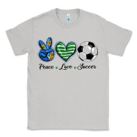Moon Dust peace love soccer Classic Tee - BarkalooDesign