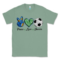 Sage peace love soccer Classic Tee - BarkalooDesign