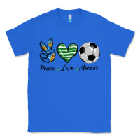 True Royal peace love soccer Classic Tee - BarkalooDesign