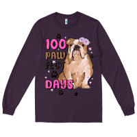 Plum 100 days of school Long Sleeve Tee - MaliasSmallBusiness