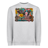 Heather Grey just a girl who loves pigs Heavyweight Sweatshirt - Artiststas