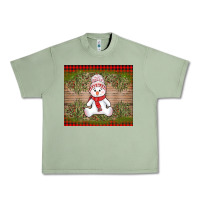 Oil Green Christmas snowman Urban Heavy Tee - AdoDesignShop