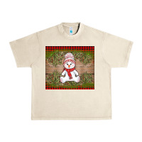 Sandshell Christmas snowman Urban Heavy Tee - AdoDesignShop
