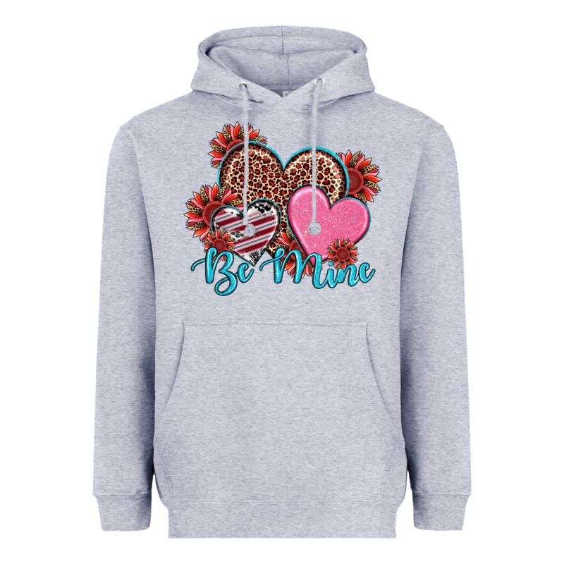 Valentine's Day Be Mine Hearts Sunflower Heavyweight Hoodie by RanaPortraitStore | Teevron