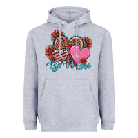 Heather Grey valentine's day be mine hearts sunflower Heavyweight Hoodie - RanaPortraitStore