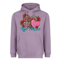 Lavender valentine's day be mine hearts sunflower Heavyweight Hoodie - RanaPortraitStore