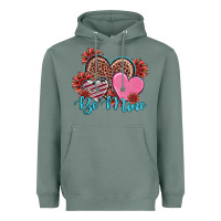 Sage valentine's day be mine hearts sunflower Heavyweight Hoodie - RanaPortraitStore