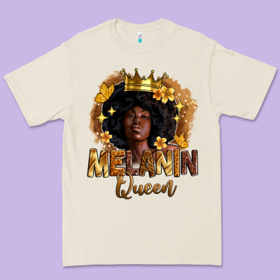 Melanin Queen Premium Tee Designed By Zillion Design Studio