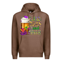 Chestnut Mardi Gras and beer Premium Hoodie - NancyCooperArtShop