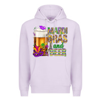 Lilac Mardi Gras and beer Premium Hoodie - NancyCooperArtShop