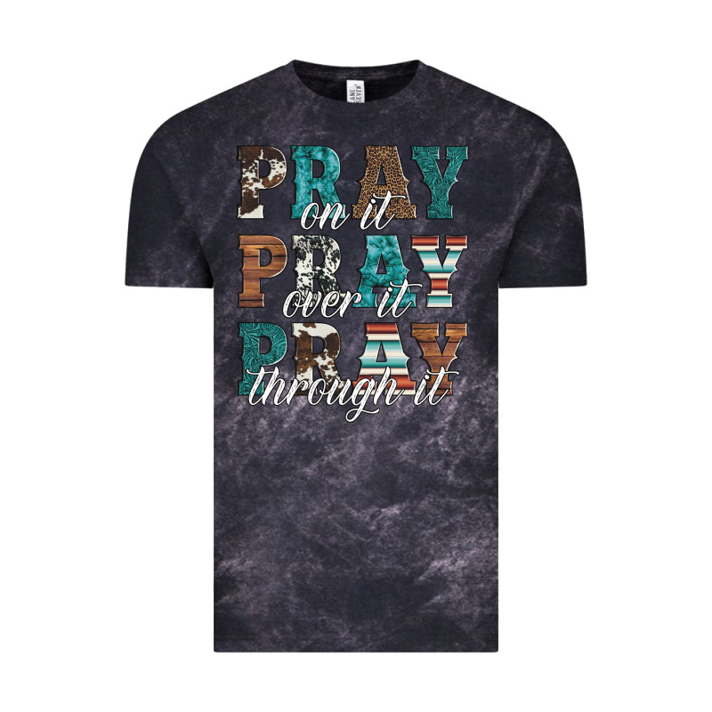 Pray On It Pray Over It Pray Through It Vintage Tee by Artiststas | Teevron