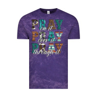 Cloud Purple pray on it pray over it pray through it Vintage Tee - Artiststas