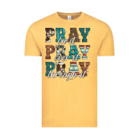 Vintage Mustard pray on it pray over it pray through it Vintage Tee - Artiststas