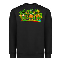 St Patricks Day Gnomes Shamrock Gold Rainbow Heavyweight Sweatshirt | Teevron