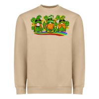 Mushroom st patricks day gnomes shamrock gold rainbow Heavyweight Sweatshirt - Artiststas