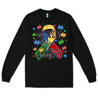 Black autism listen learn advocate Long Sleeve Tee - MaliasSmallBusiness