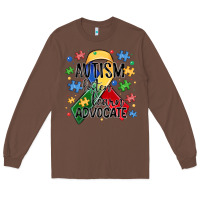 Chestnut autism listen learn advocate Long Sleeve Tee - MaliasSmallBusiness