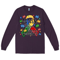 Plum autism listen learn advocate Long Sleeve Tee - MaliasSmallBusiness