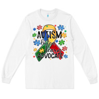 White autism listen learn advocate Long Sleeve Tee - MaliasSmallBusiness