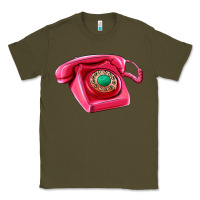 Army Green pink telephone Classic Tee - AdoDesignShop