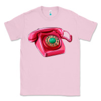Bubblegum Pink pink telephone Classic Tee - AdoDesignShop