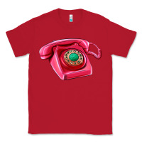 Red pink telephone Classic Tee - AdoDesignShop