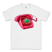 White pink telephone Classic Tee - AdoDesignShop