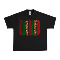Black christmas glitter leopard brushstroke Urban Heavy Tee - AdoDesignShop