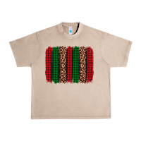 French Oak christmas glitter leopard brushstroke Urban Heavy Tee - AdoDesignShop