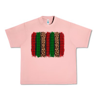Salmon christmas glitter leopard brushstroke Urban Heavy Tee - AdoDesignShop