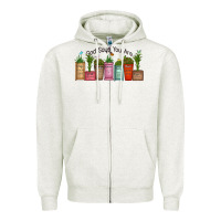 Oatmeal Heather god says you are unique Zipper Hoodie - MaliasSmallBusiness