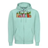 Seafoam god says you are unique Zipper Hoodie - MaliasSmallBusiness