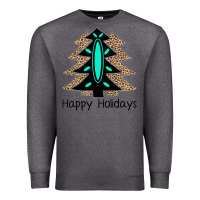 Charcoal Heather Happy Holidays Tree Premium Sweatshirt - Bettercallsaul