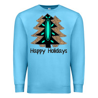 Ocean Blue Happy Holidays Tree Premium Sweatshirt - Bettercallsaul